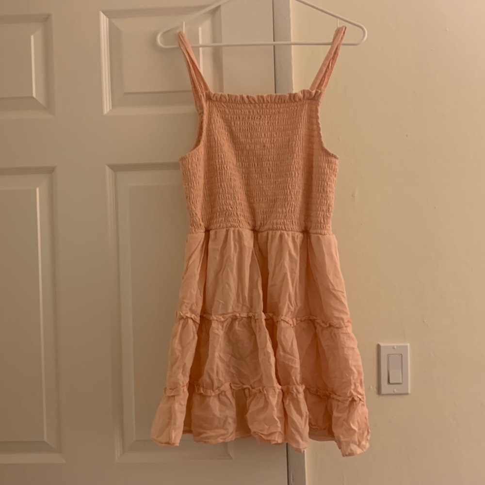 Peach mini dress